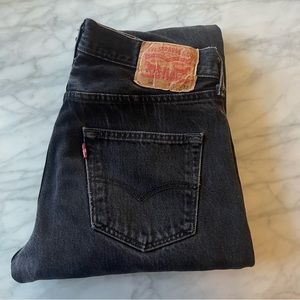 Levi’s 501 faded black jeans
